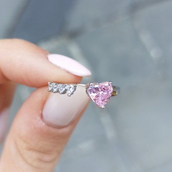  Rhodium pink zircon